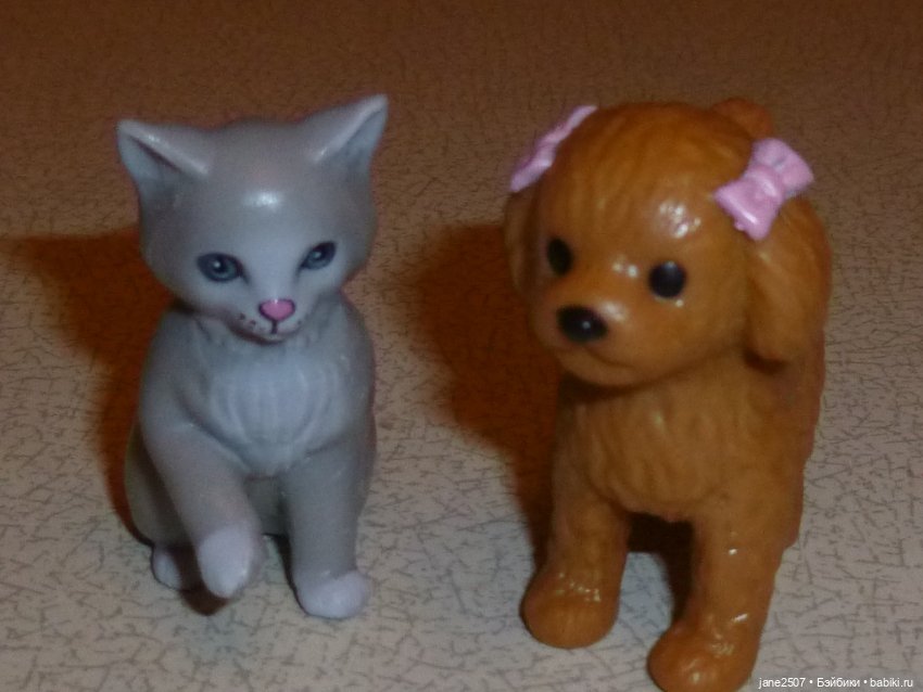 Домашние животные для кукол 12-16 дюймов - собака и кошка - новые (фото 2)