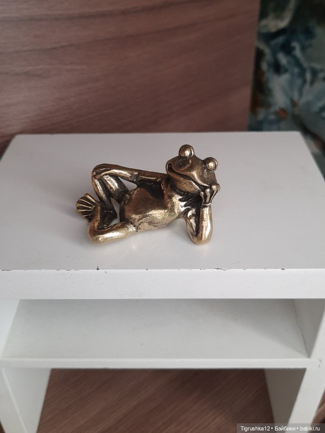 Лягушка металл — Миниатюра для кукол (фото 3)