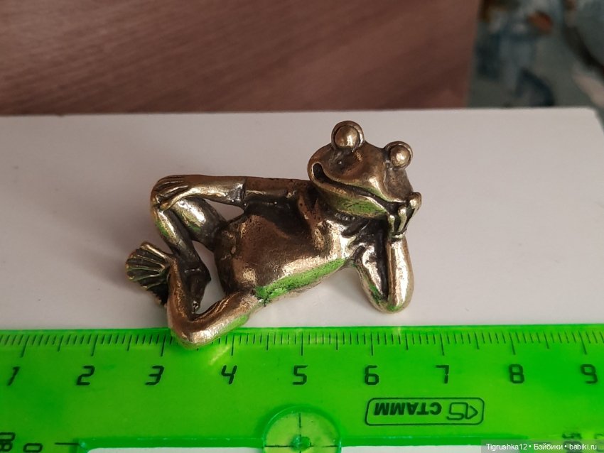 Лягушка металл — Миниатюра для кукол (фото 4)