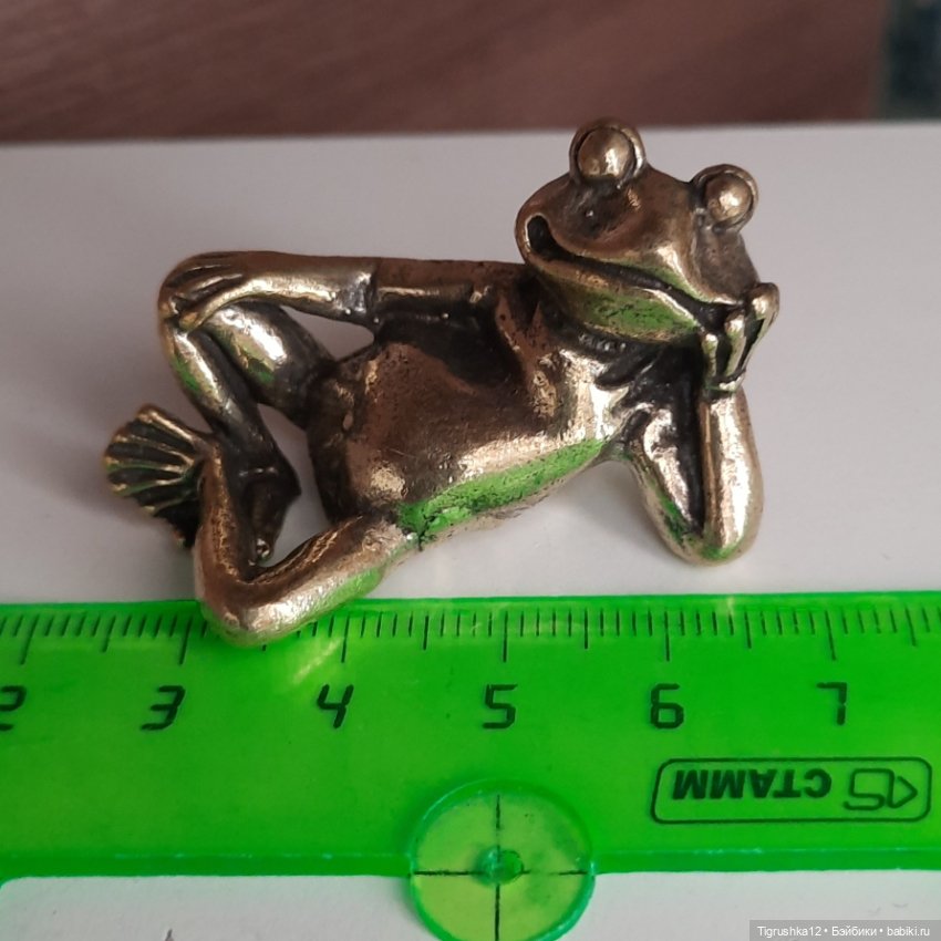 Лягушка металл — Миниатюра для кукол (фото 5)