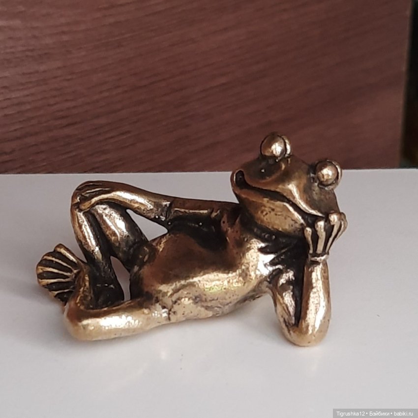 Лягушка металл — Миниатюра для кукол (фото 2)