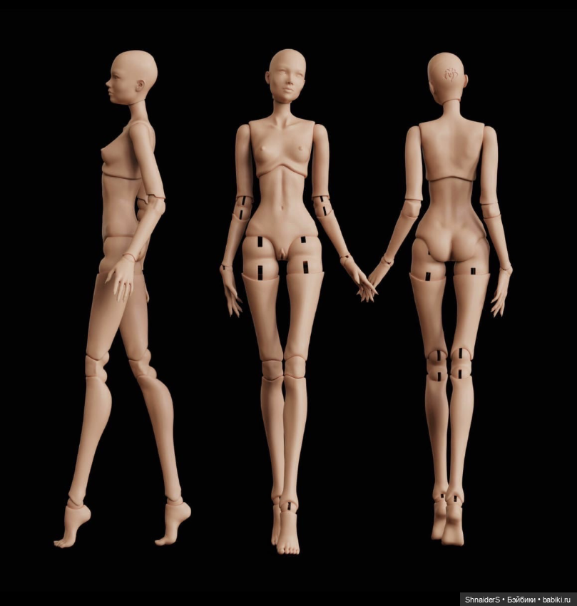 Авторская БЖД куколка с росписью (фото 3)