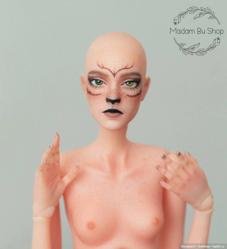 Авторская БЖД куколка с росписью (фото 4)