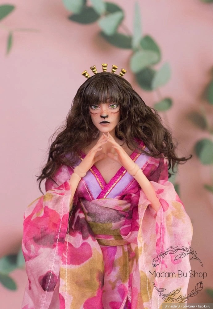 Авторская БЖД куколка с росписью (фото 2)