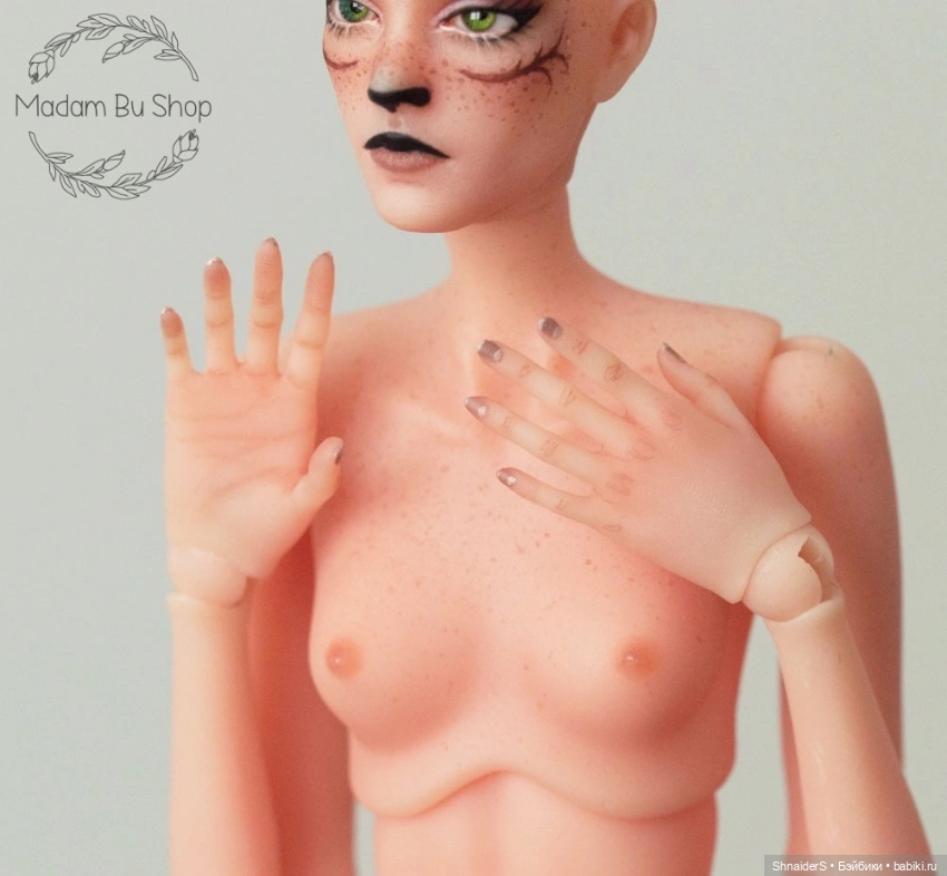 Авторская БЖД куколка с росписью (фото 5)