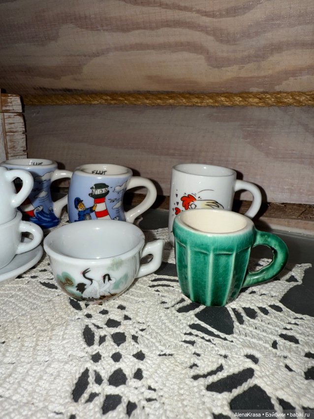 Кукольные чашечки — Миниатюра для кукол (фото 3)