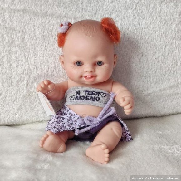 Paola Reina кукла пупс Берта, " я тебя люблю", 22 см (фото 5)
