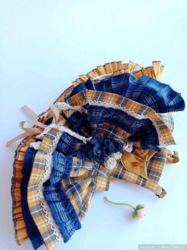 💙🧡Сарафан для кукол ростом 60 см (фото 2)