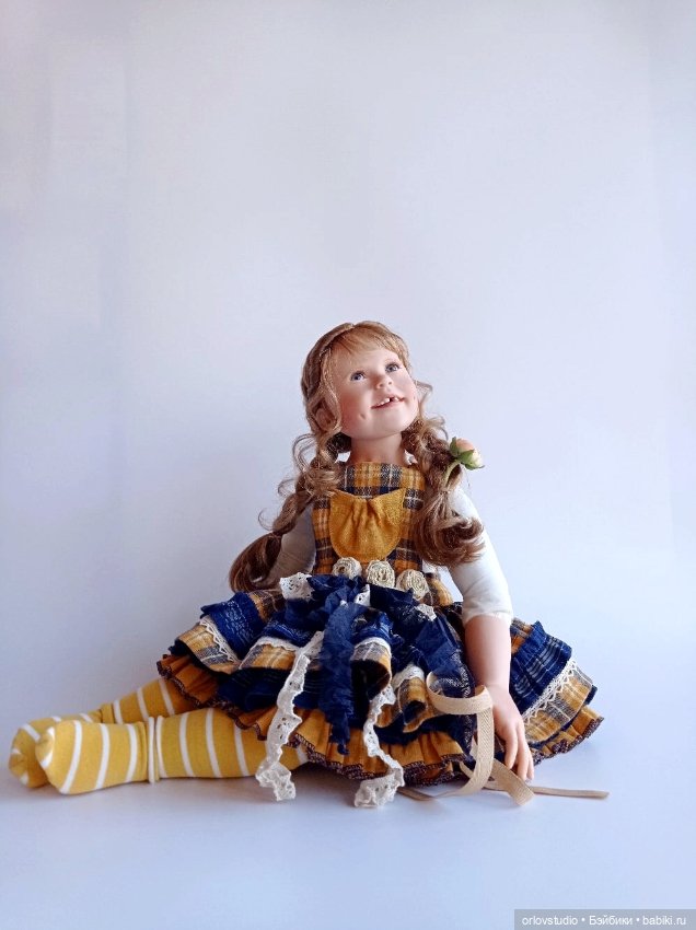 💙🧡Сарафан для кукол ростом 60 см (фото 3)