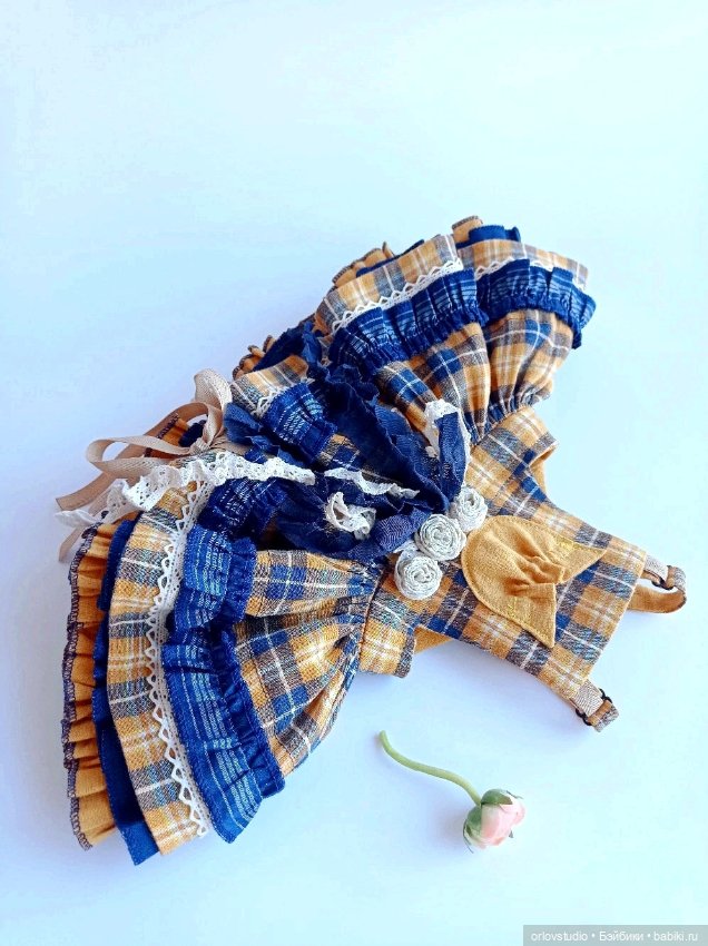 💙🧡Сарафан для кукол ростом 60 см (фото 4)