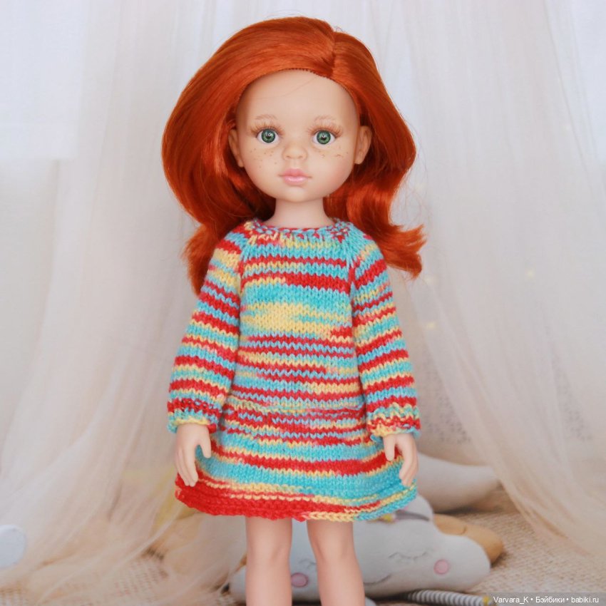 Комплект для Paola Reina 32 см, платье и сапожки, № 10 (фото 5)