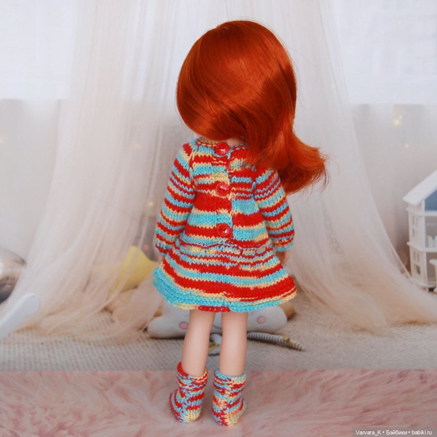 Комплект для Paola Reina 32 см, платье и сапожки, № 10 (фото 2)