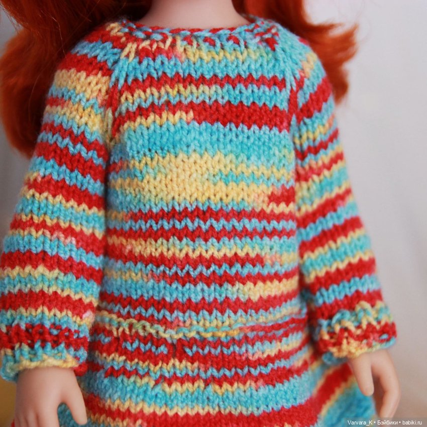 Комплект для Paola Reina 32 см, платье и сапожки, № 10 (фото 4)