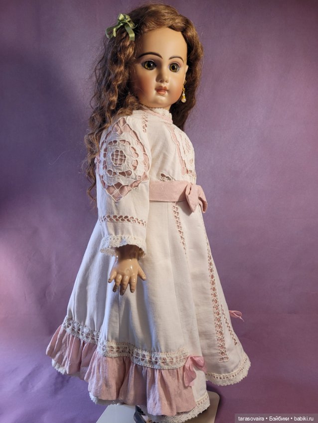 Платье и боннет для куклы 70-75 см (фото 4)
