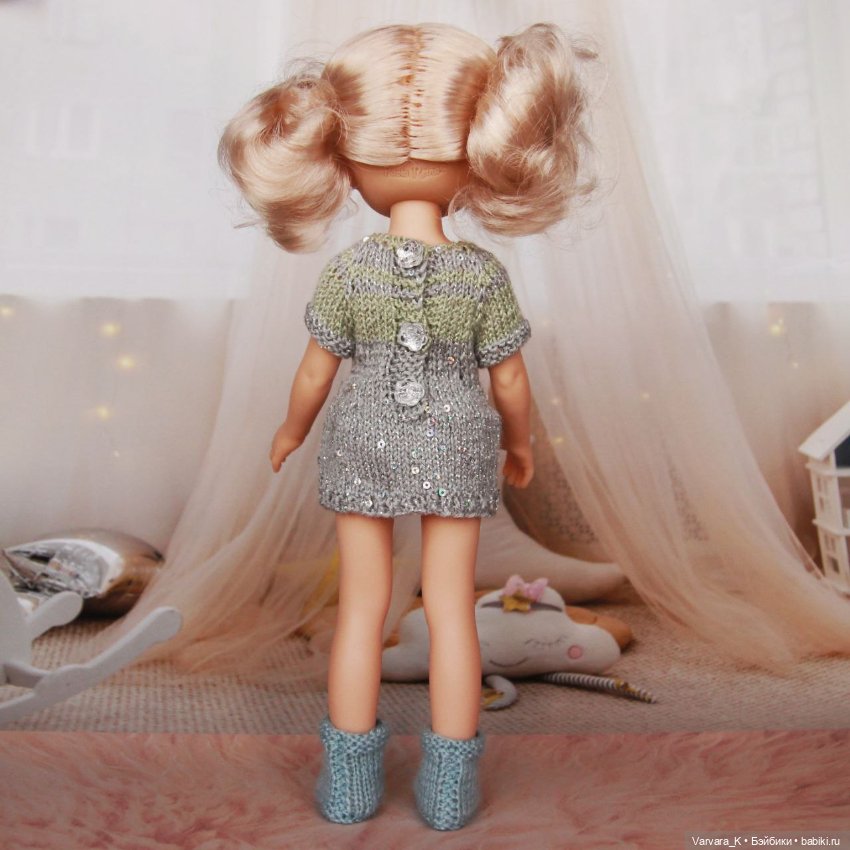 Комплект для Paola Reina 32 см, платье и сапожки, № 11 (фото 5)