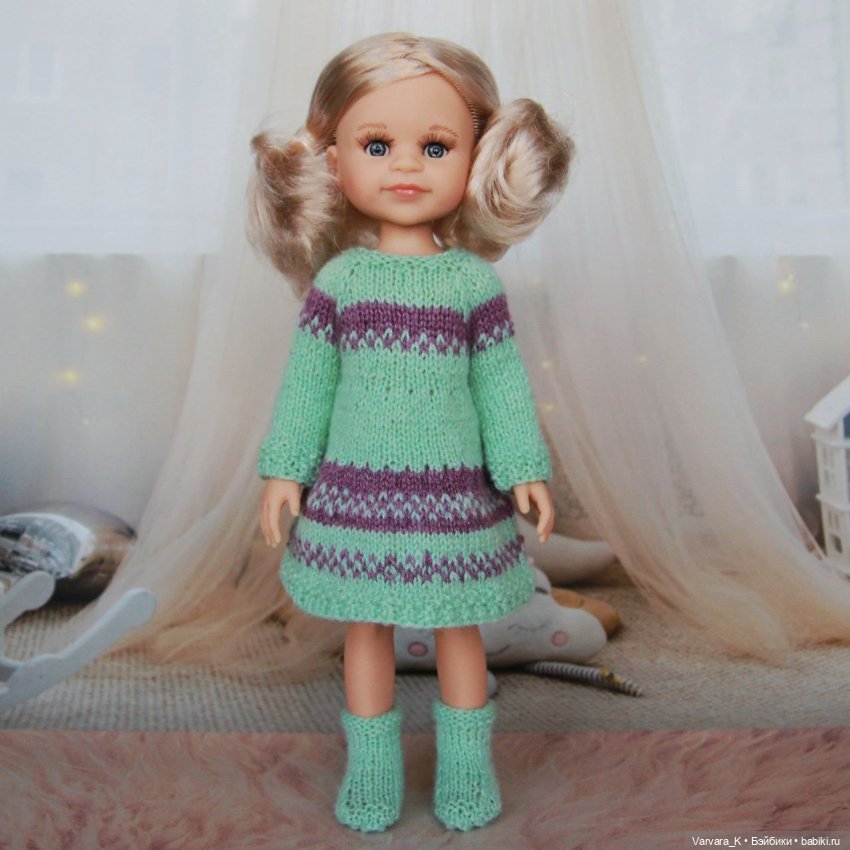 Комплект для Paola Reina 32 см, платье и сапожки, № 13 (фото 5)