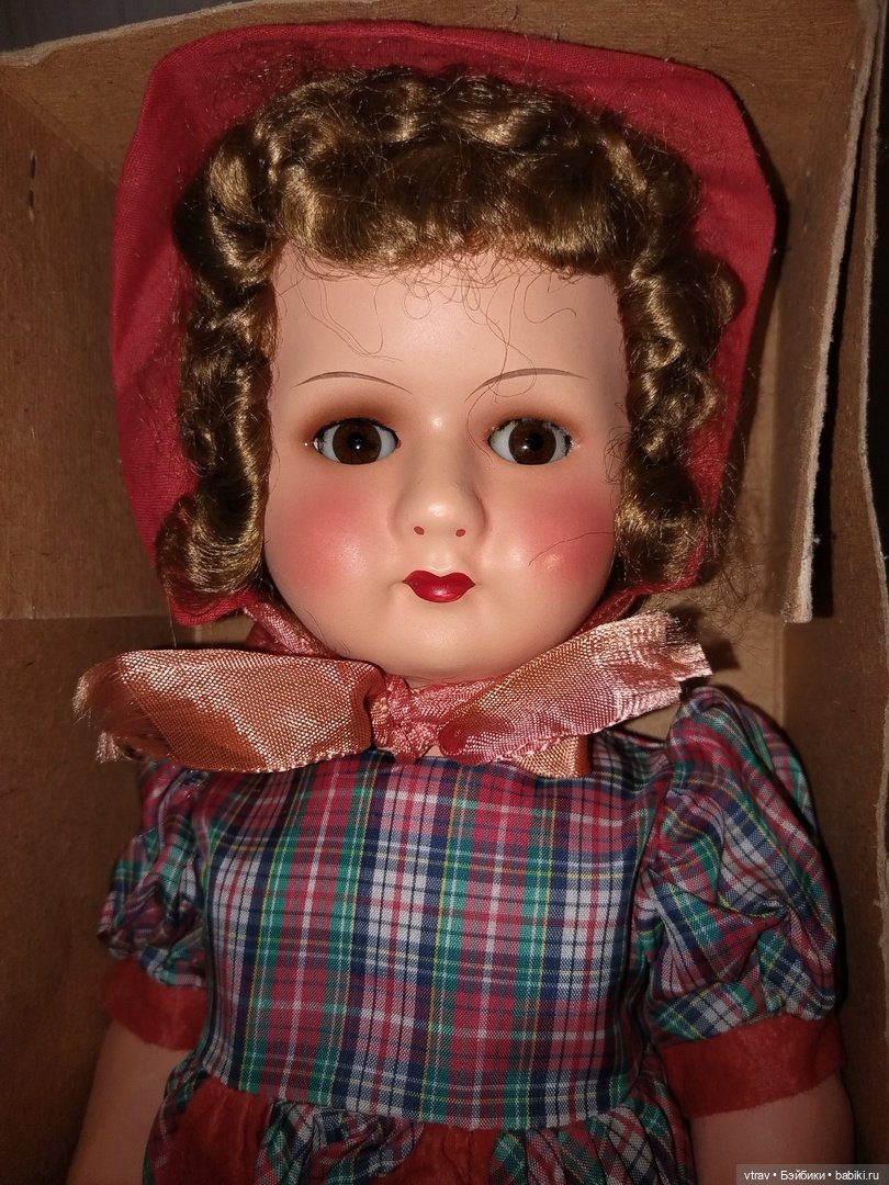 Антикварная кукла из папье-маше в родной коробке (фото 2)