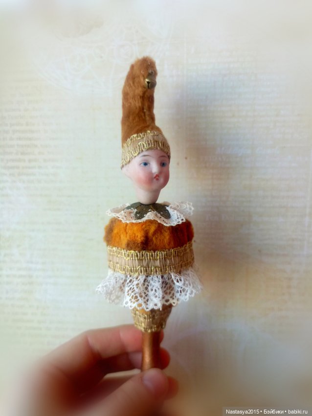 Игрушка Marotte, антикварная головка (фото 3)