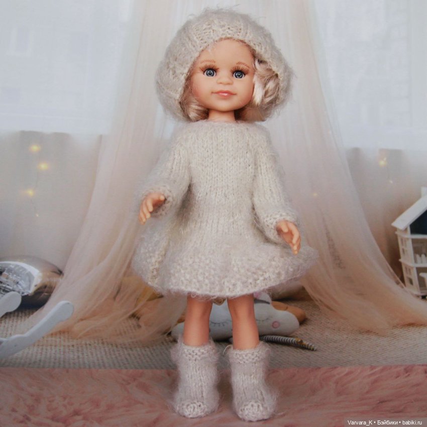 Вязаный комплект для Paola Reina 32 см, № 15 (фото 6)
