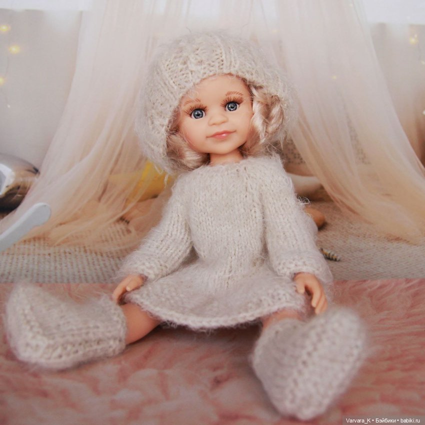 Вязаный комплект для Paola Reina 32 см, № 15 (фото 4)