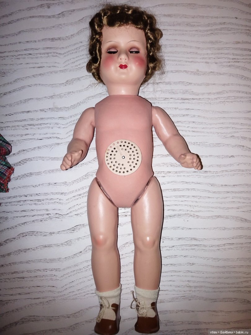 Антикварная кукла из папье-маше в родной коробке (фото 7)