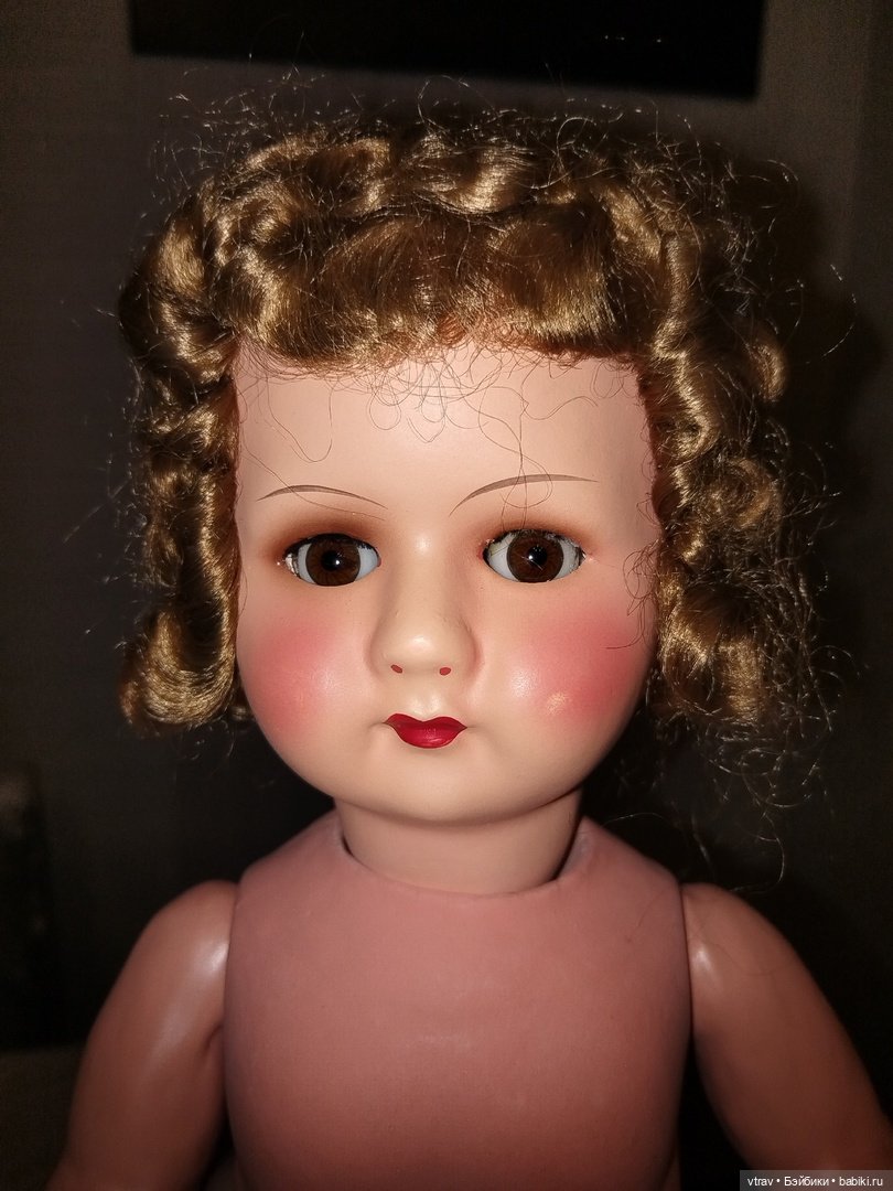 Антикварная кукла из папье-маше в родной коробке (фото 3)