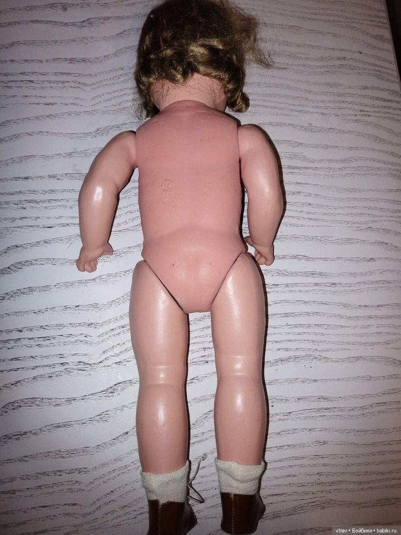 Антикварная кукла из папье-маше в родной коробке (фото 6)