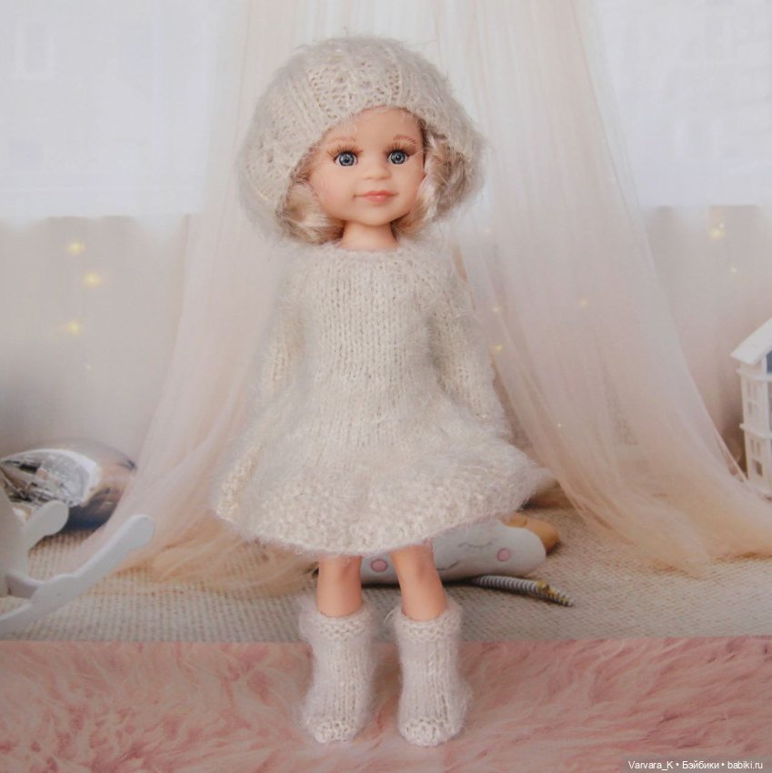 Вязаный комплект для Paola Reina 32 см, № 15 (фото 8)