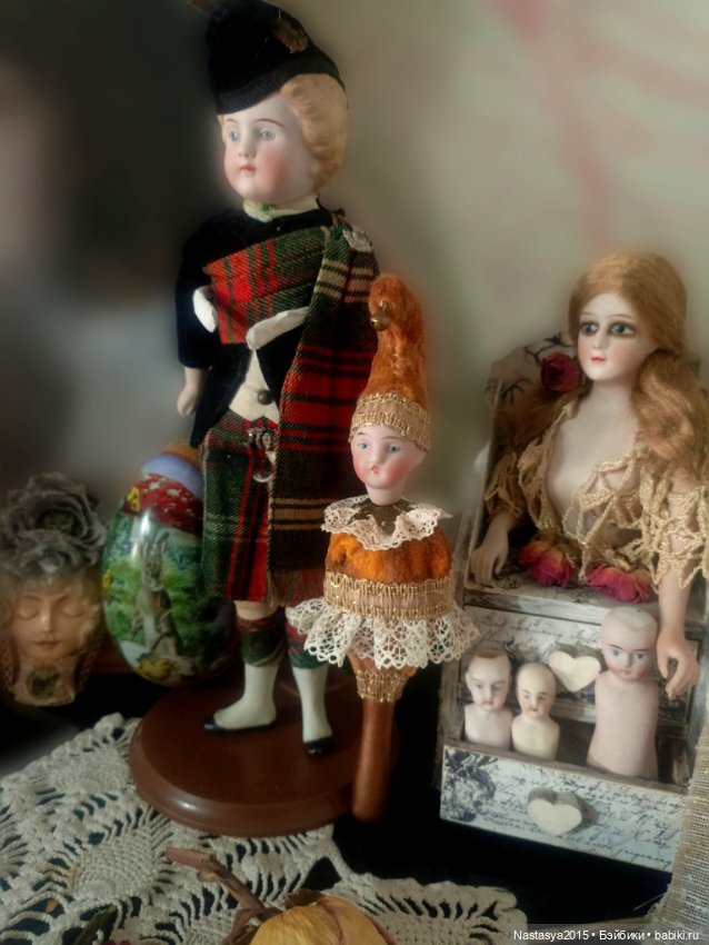 Игрушка Marotte, антикварная головка (фото 2)