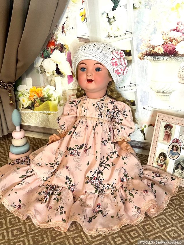 Платье для антикварной, винтажной куклы (фото 4)