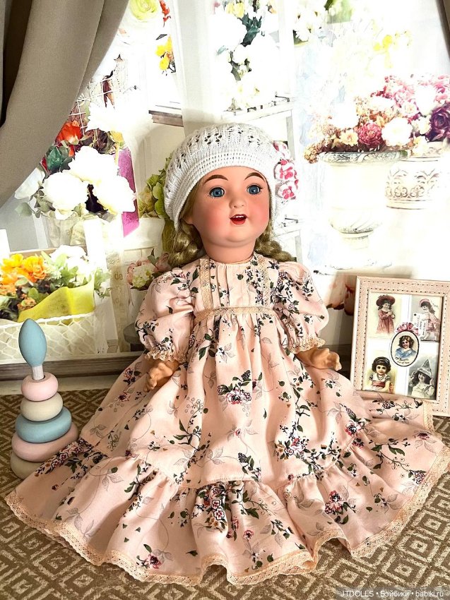Платье для антикварной, винтажной куклы (фото 5)