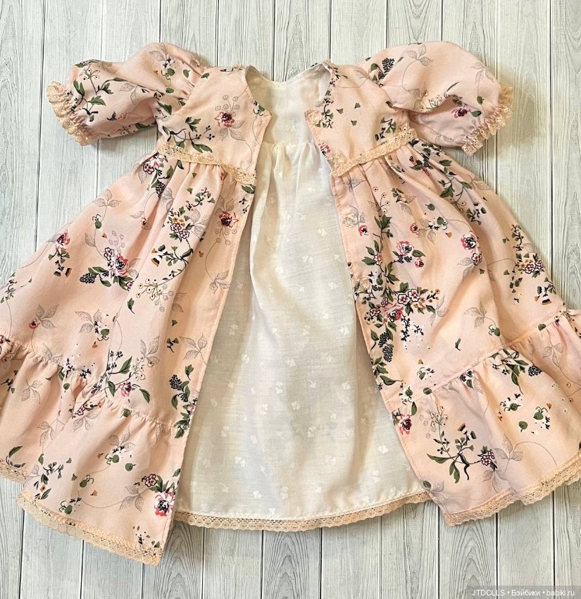 Платье для антикварной, винтажной куклы (фото 8)