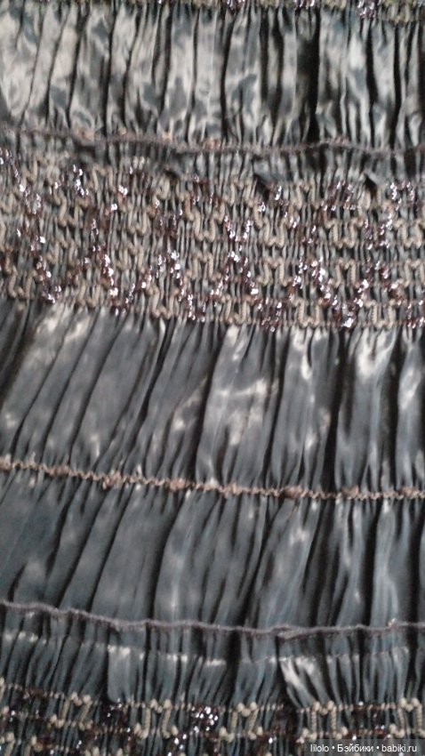 Часть юбки с оборками для кукольного рукоделия (фото 3)