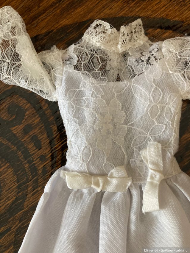Платье невесты для Барби винтаж (фото 2)