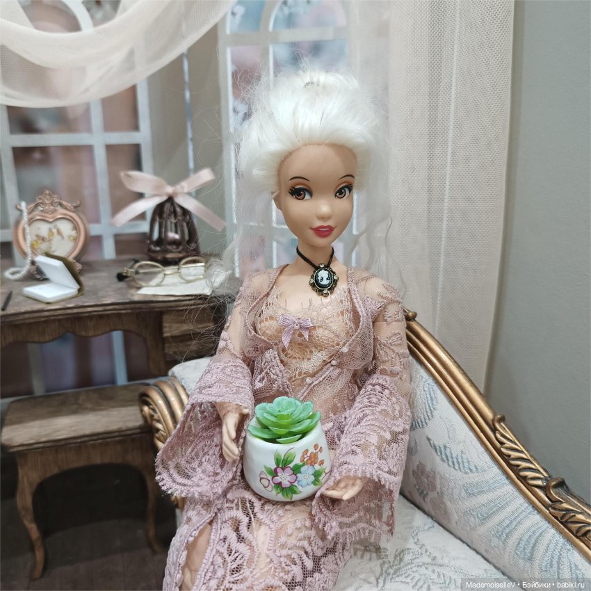 Кашпо, фаянс — Миниатюра для кукол (фото 6)