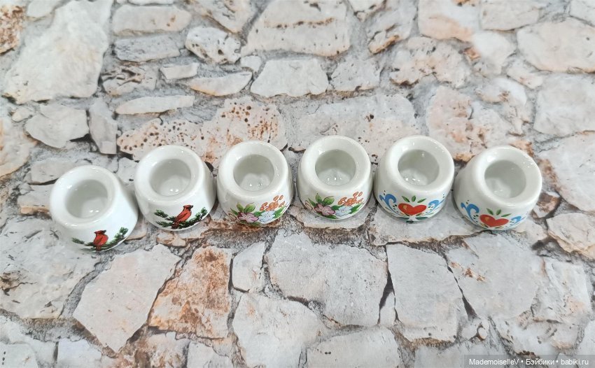 Кашпо, фаянс — Миниатюра для кукол (фото 3)