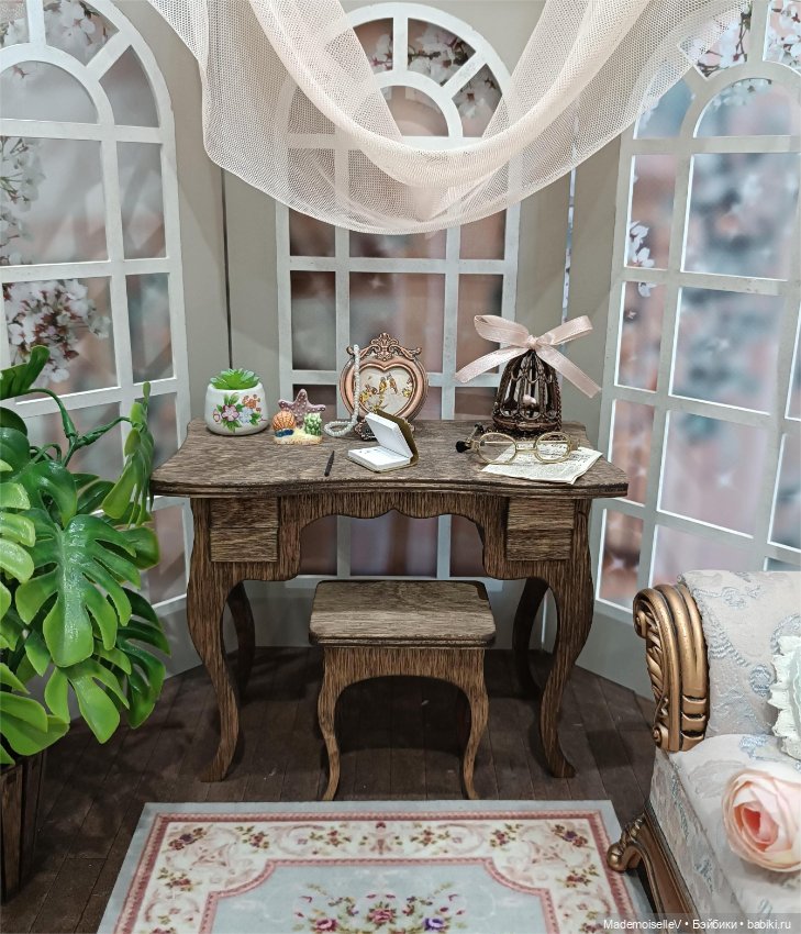 Кашпо, фаянс — Миниатюра для кукол (фото 7)