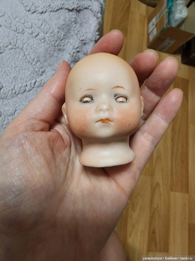 Маленькая антикварная головка для пупсика Арманд Марсель (фото 2)