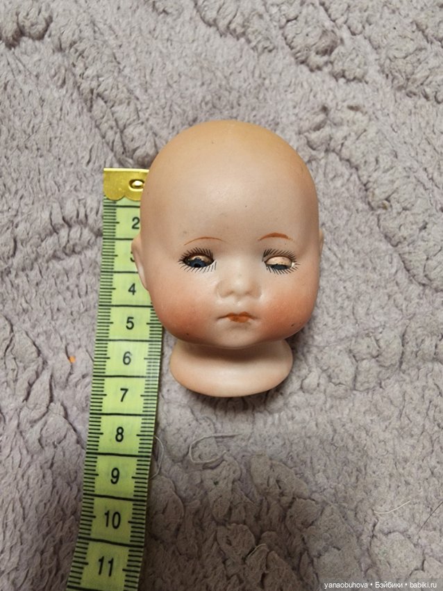 Маленькая антикварная головка для пупсика Арманд Марсель (фото 5)