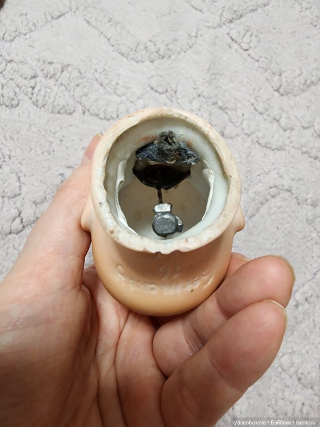 Маленькая антикварная головка для пупсика Арманд Марсель (фото 7)