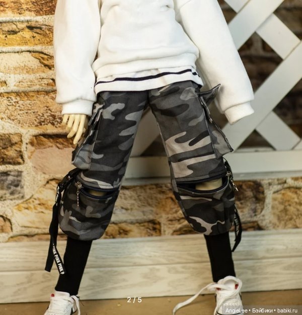 Штаны карго милитари для BJD 70 см
