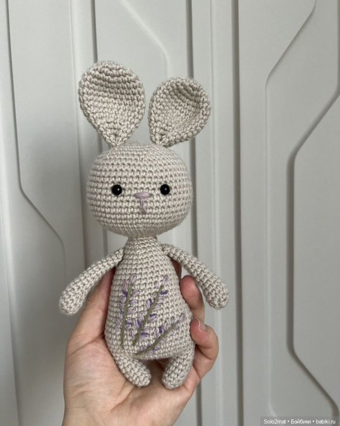 Вязанный зайка — Авторские игрушки (фото 3)
