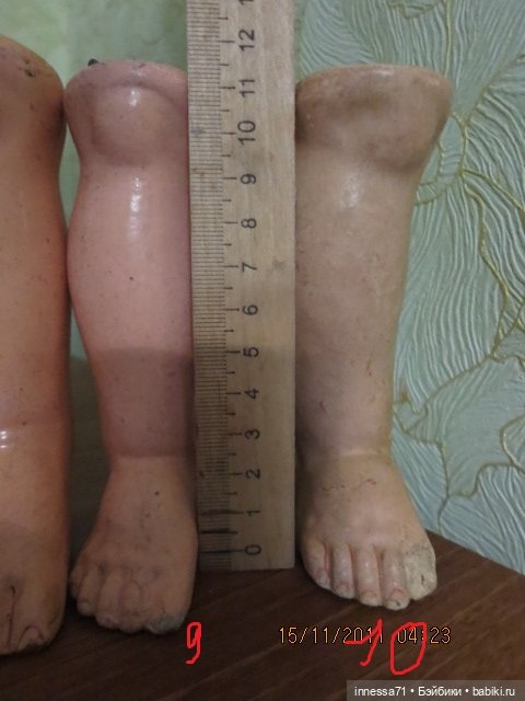 Кукольные антикварные ноги,одиночные.,правые (фото 6)