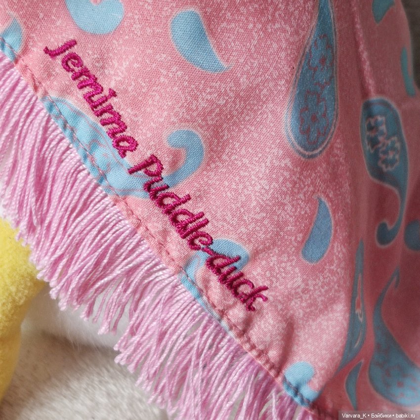 Мягкая игрушка, плюшевая утка Jemima Puddle-Duck Джемайна Уткинс, 29 см (фото 8)