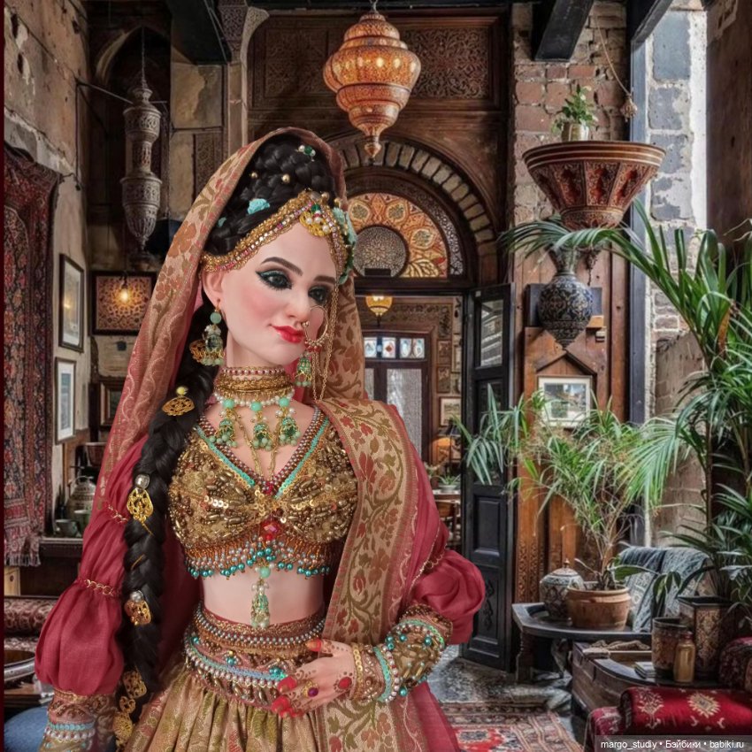 Авторская кукла Ратха, индианка