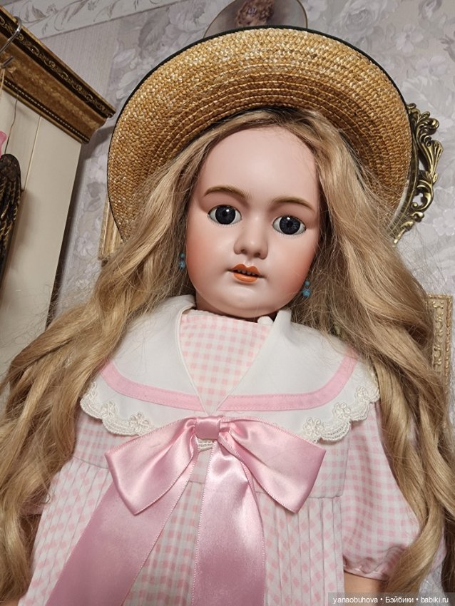 Очень большая антикварная французская кукла DEP, 82 см (фото 2)