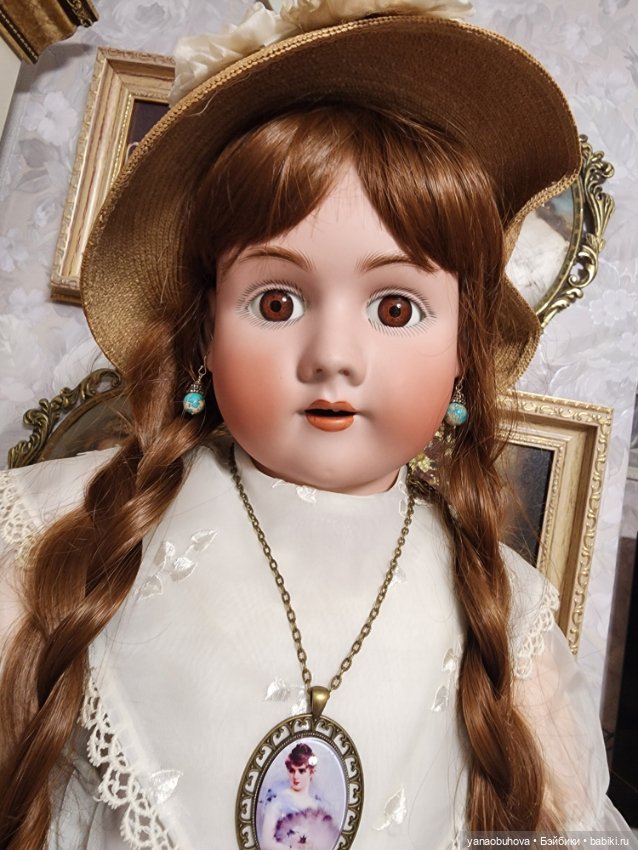 Большая антикварная кукла Хандверк, 79 см (фото 7)