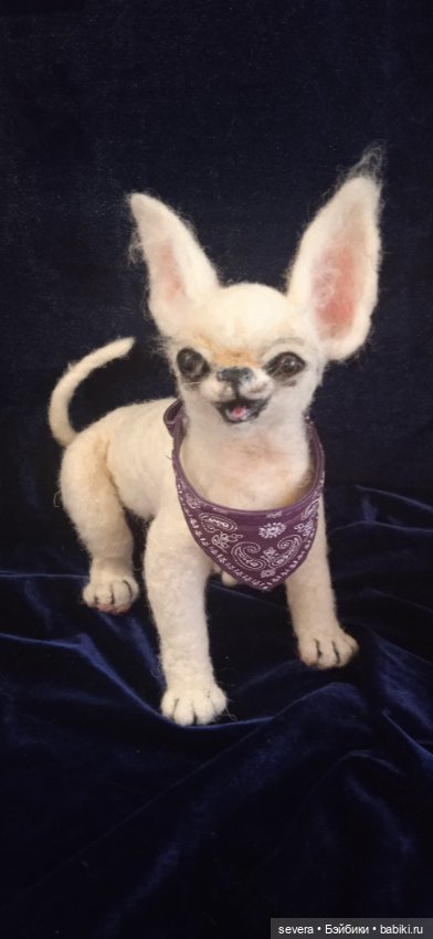 Игрушки -собаки из шерсти (фото 8)