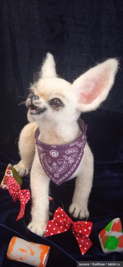 Игрушки -собаки из шерсти (фото 4)