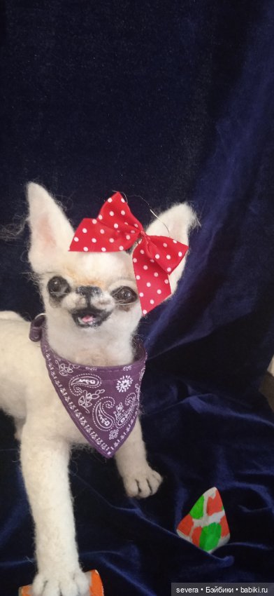 Игрушки -собаки из шерсти (фото 5)